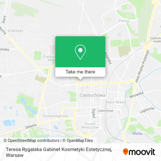 Карта Teresa Rygalska Gabinet Kosmetyki Estetycznej