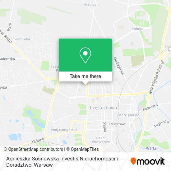 Agnieszka Sosnowska Investis Nieruchomosci i Doradztwo map