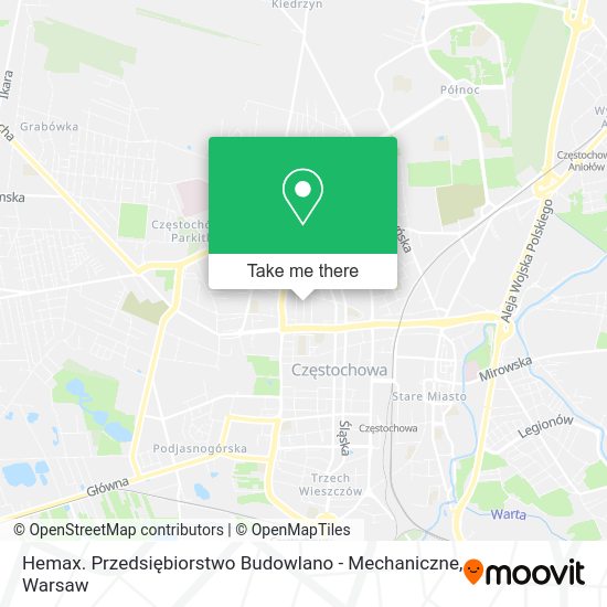 Hemax. Przedsiębiorstwo Budowlano - Mechaniczne map