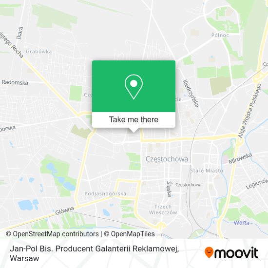 Jan-Pol Bis. Producent Galanterii Reklamowej map