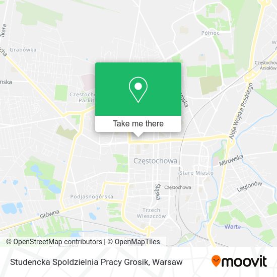 Studencka Spoldzielnia Pracy Grosik map