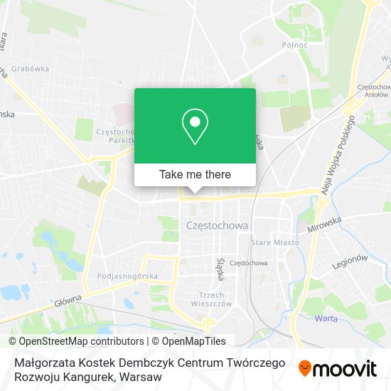 Małgorzata Kostek Dembczyk Centrum Twórczego Rozwoju Kangurek map