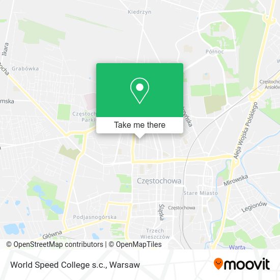 World Speed College s.c. map