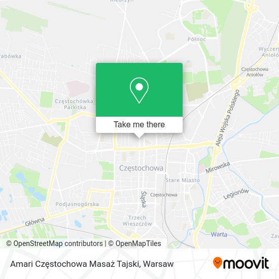 Amari Częstochowa Masaż Tajski map