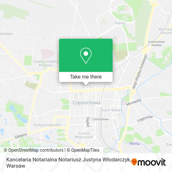 Kancelaria Notarialna Notariusz Justyna Włodarczyk map