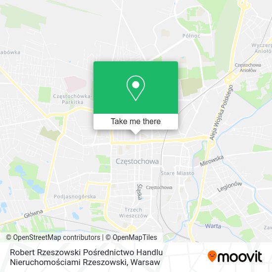 Robert Rzeszowski Pośrednictwo Handlu Nieruchomościami Rzeszowski map