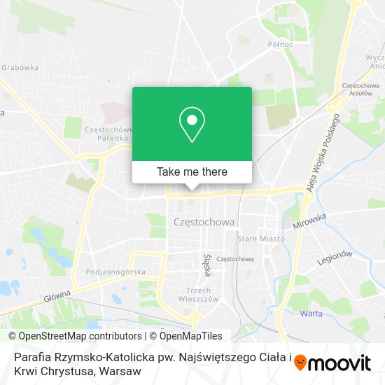 Parafia Rzymsko-Katolicka pw. Najświętszego Ciała i Krwi Chrystusa map