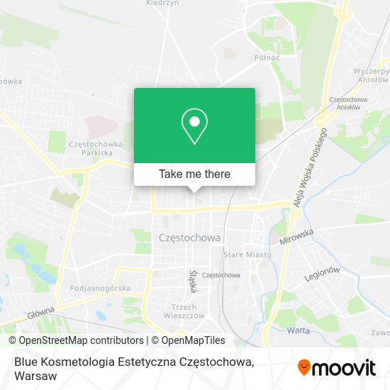 Карта Blue Kosmetologia Estetyczna Częstochowa