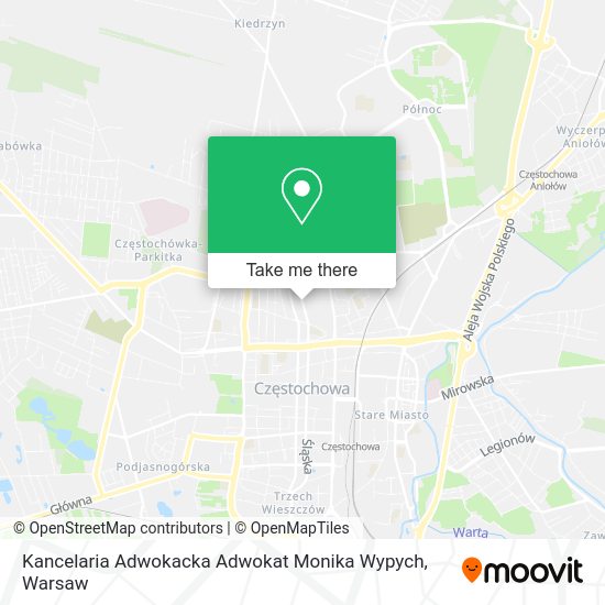 Kancelaria Adwokacka Adwokat Monika Wypych map