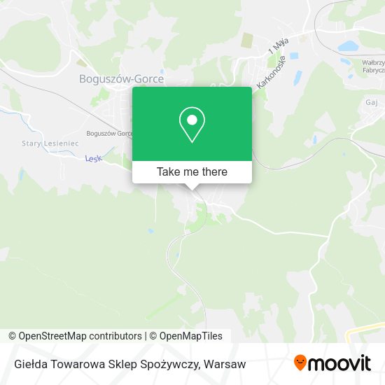 Giełda Towarowa Sklep Spożywczy map