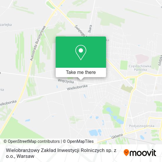 Wielobranżowy Zakład Inwestycji Rolniczych sp. z o.o. map