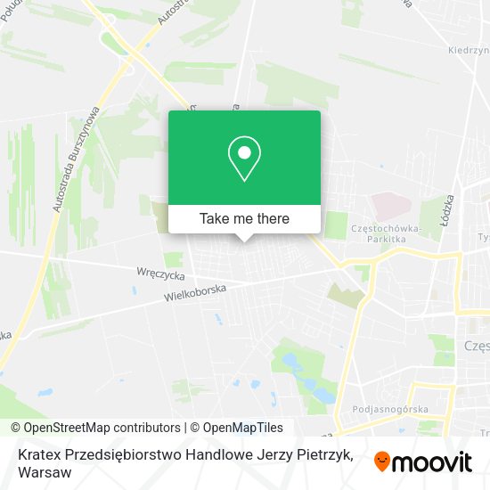 Kratex Przedsiębiorstwo Handlowe Jerzy Pietrzyk map