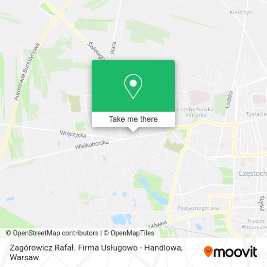 Zagórowicz Rafał. Firma Usługowo - Handlowa map