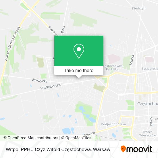 Witpol PPHU Czyż Witold Częstochowa map