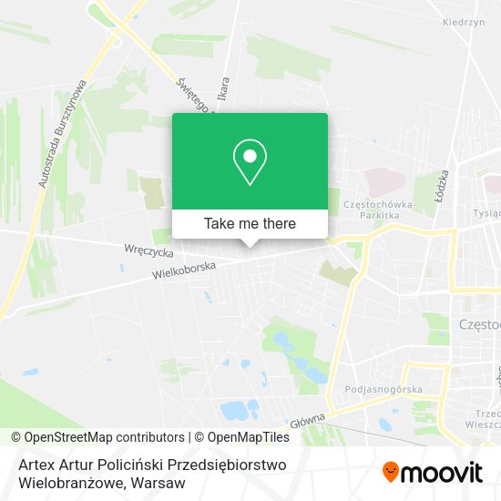 Artex Artur Policiński Przedsiębiorstwo Wielobranżowe map