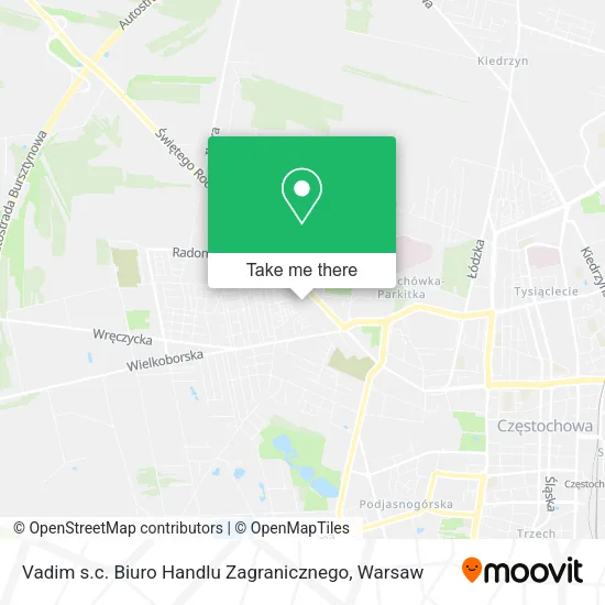 Карта Vadim s.c. Biuro Handlu Zagranicznego