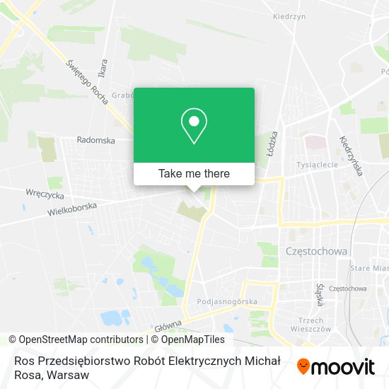 Ros Przedsiębiorstwo Robót Elektrycznych Michał Rosa map