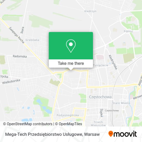 Mega-Tech Przedsiębiorstwo Usługowe map