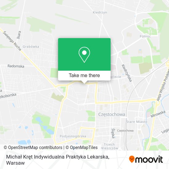 Michał Kręt Indywidualna Praktyka Lekarska map