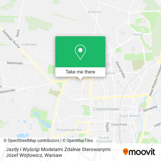 Jazdy i Wyścigi Modelami Zdalnie Sterowanymi Józef Wójtowicz map