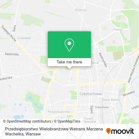 Przedsiębiorstwo Wielobranżowe Watrans Marzena Wachelka map