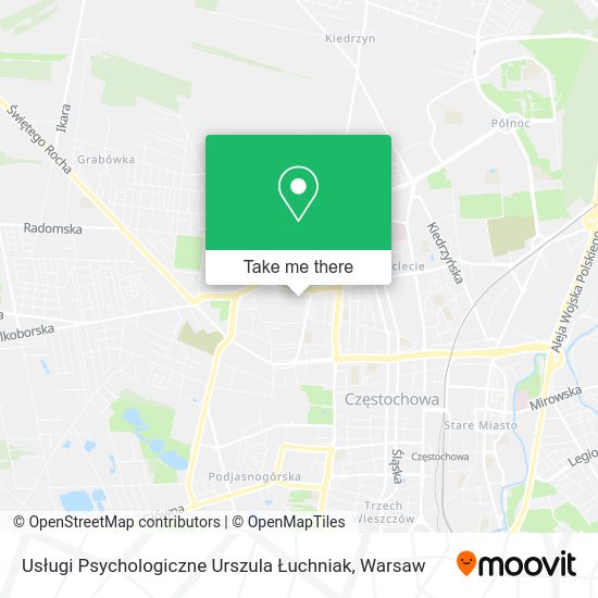 Usługi Psychologiczne Urszula Łuchniak map