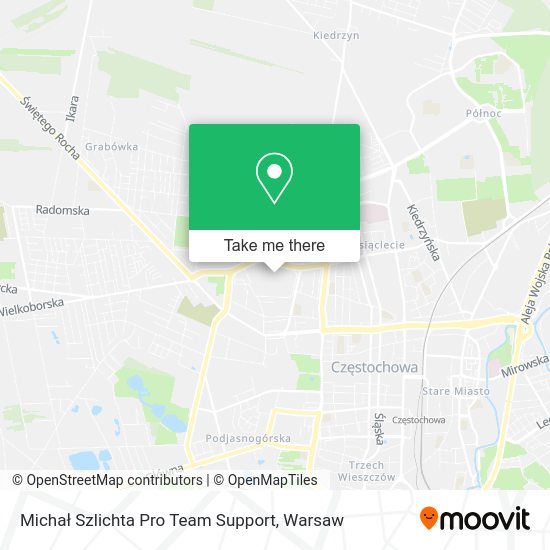 Michał Szlichta Pro Team Support map