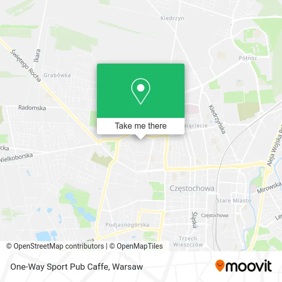 Карта One-Way Sport Pub Caffe