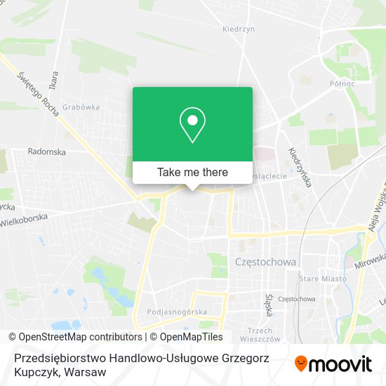 Przedsiębiorstwo Handlowo-Usługowe Grzegorz Kupczyk map