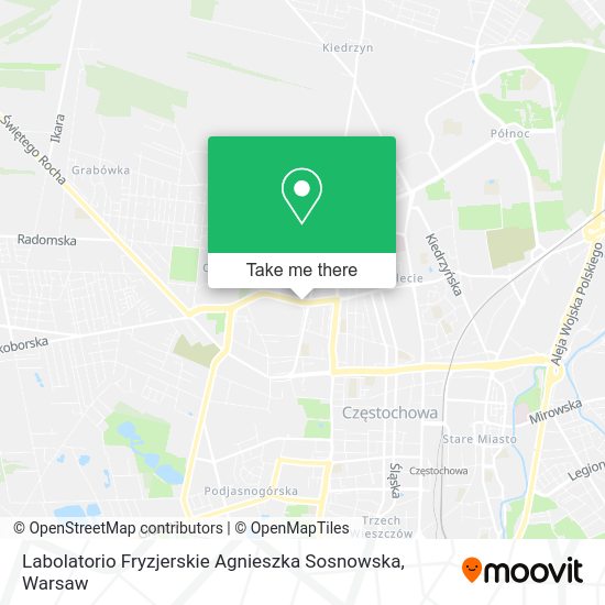 Карта Labolatorio Fryzjerskie Agnieszka Sosnowska