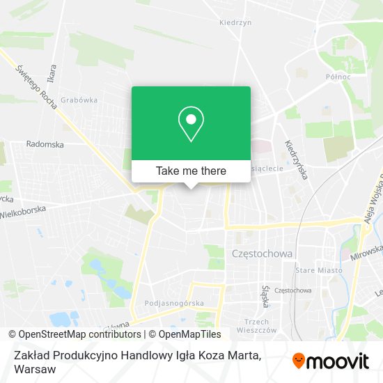 Zakład Produkcyjno Handlowy Igła Koza Marta map