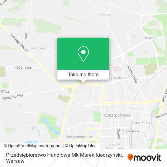 Przedsiębiorstwo Handlowe Mk Marek Kiedrzyński map