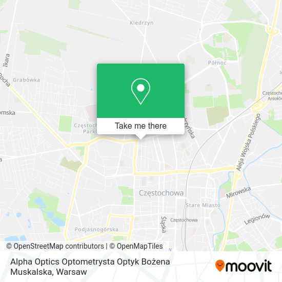 Alpha Optics Optometrysta Optyk Bożena Muskalska map