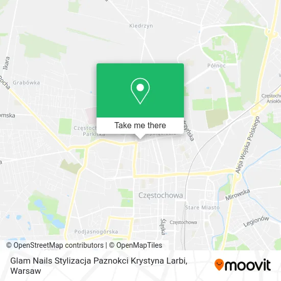 Карта Glam Nails Stylizacja Paznokci Krystyna Larbi