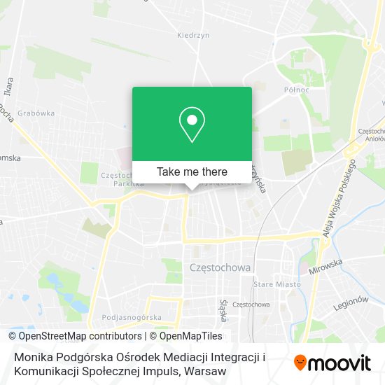 Monika Podgórska Ośrodek Mediacji Integracji i Komunikacji Społecznej Impuls map