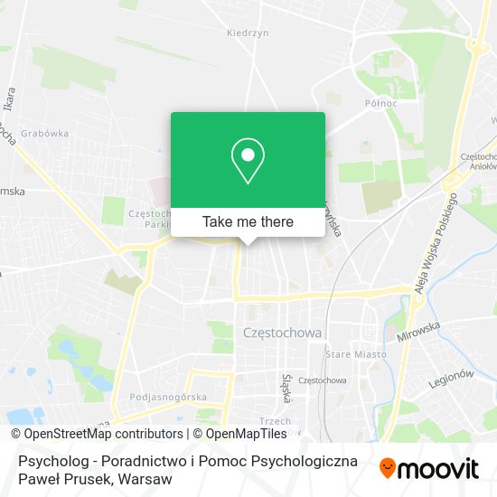 Psycholog - Poradnictwo i Pomoc Psychologiczna Paweł Prusek map