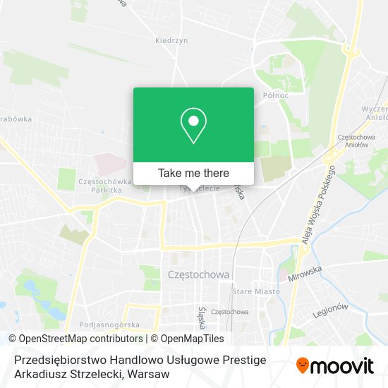 Przedsiębiorstwo Handlowo Usługowe Prestige Arkadiusz Strzelecki map