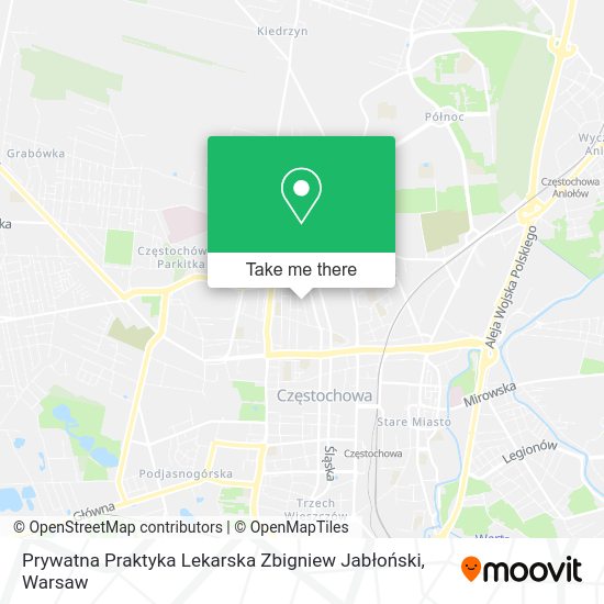 Prywatna Praktyka Lekarska Zbigniew Jabłoński map