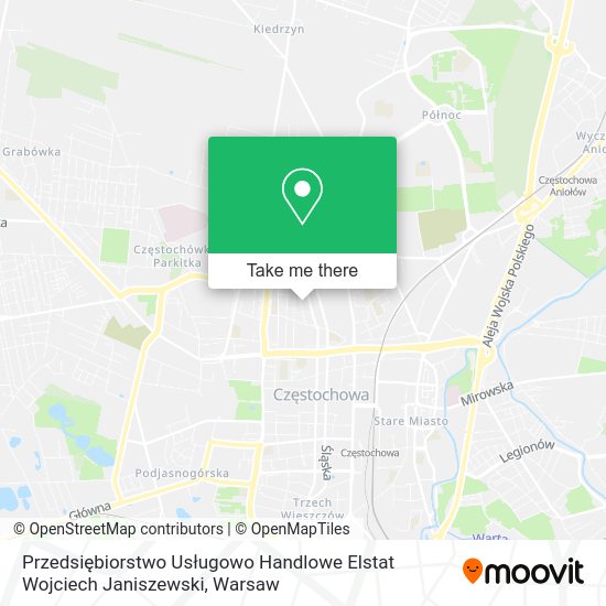 Przedsiębiorstwo Usługowo Handlowe Elstat Wojciech Janiszewski map