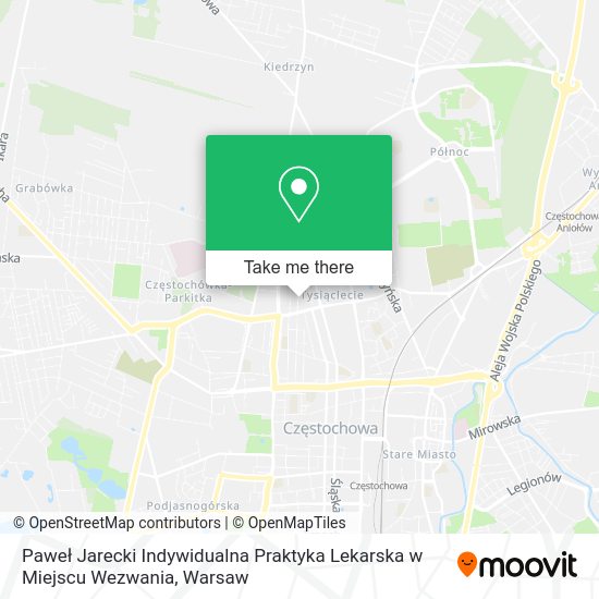 Paweł Jarecki Indywidualna Praktyka Lekarska w Miejscu Wezwania map