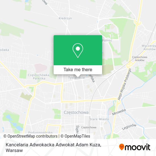 Kancelaria Adwokacka Adwokat Adam Kuza map