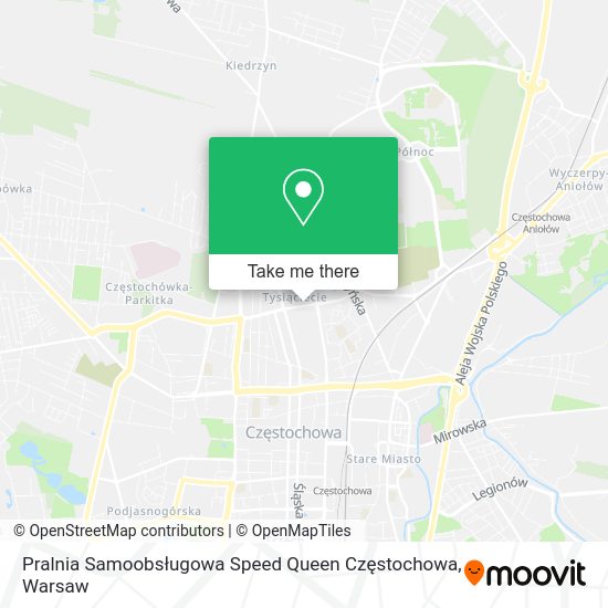 Карта Pralnia Samoobsługowa Speed Queen Częstochowa