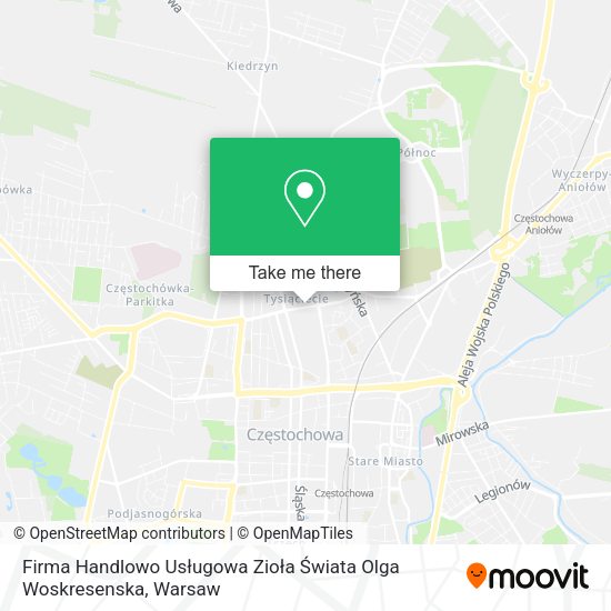 Firma Handlowo Usługowa Zioła Świata Olga Woskresenska map