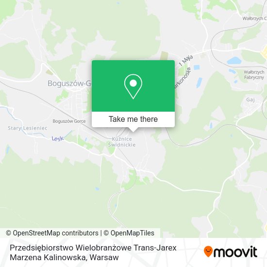 Przedsiębiorstwo Wielobranżowe Trans-Jarex Marzena Kalinowska map