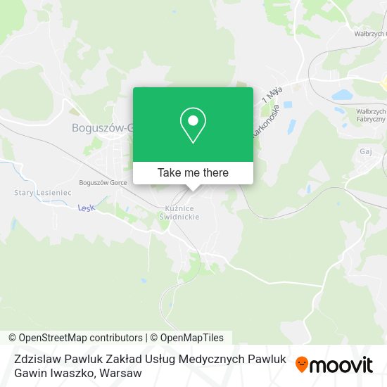 Zdzislaw Pawluk Zakład Usług Medycznych Pawluk Gawin Iwaszko map