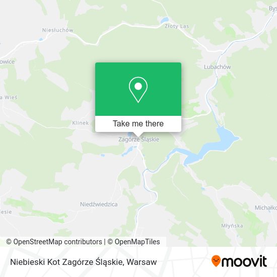 Карта Niebieski Kot Zagórze Śląskie