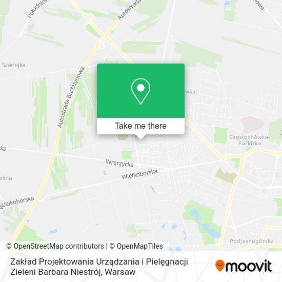 Zakład Projektowania Urządzania i Pielęgnacji Zieleni Barbara Niestrój map