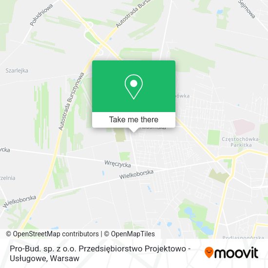 Pro-Bud. sp. z o.o. Przedsiębiorstwo Projektowo - Usługowe map