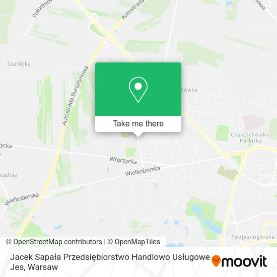 Jacek Sapała Przedsiębiorstwo Handlowo Usługowe Jes map