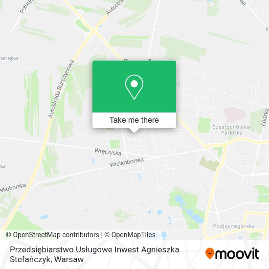 Przedsiębiarstwo Usługowe Inwest Agnieszka Stefańczyk map